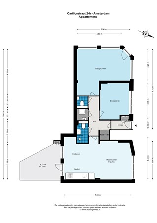 Plattegrond - Carillonstraat 2H, 1073 ND Amsterdam - Carillonstraat 2-h - Amsterdam - Appartement - 2D.jpg